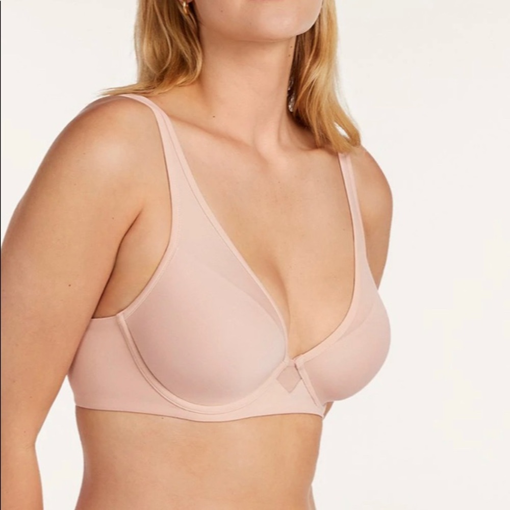 Third love cotton plunge bra 34E